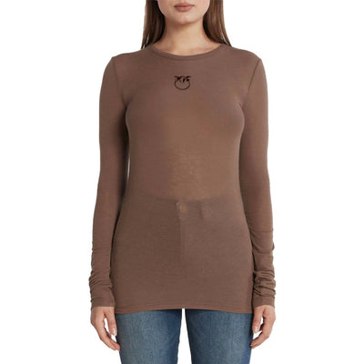PINKO Brauner Viskose-Pullover