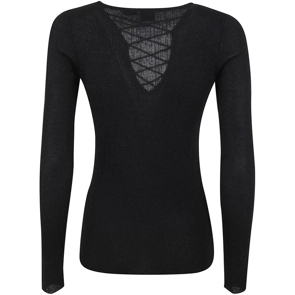 PINKO Schwarzer Viskose-Pullover
