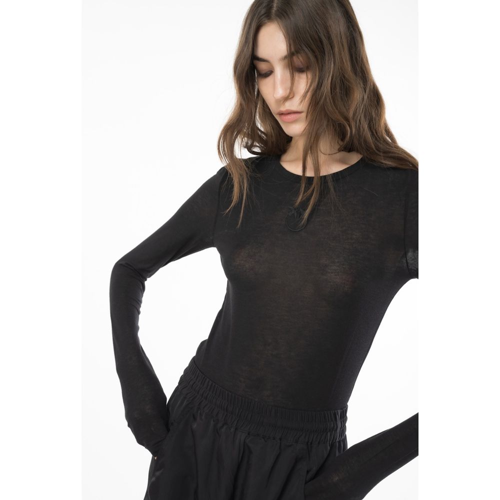 PINKO Schwarzer Viskose-Pullover