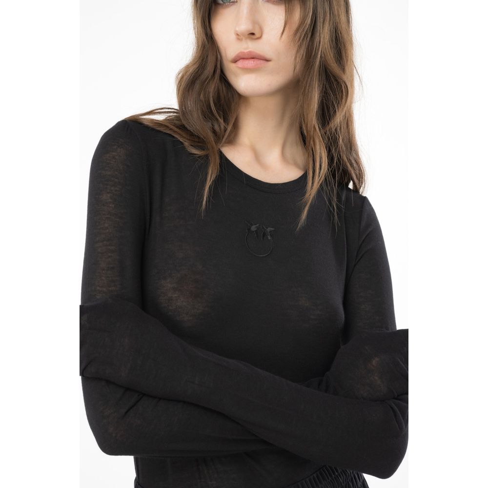 PINKO Schwarzer Viskose-Pullover