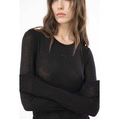 PINKO Schwarzer Viskose-Pullover