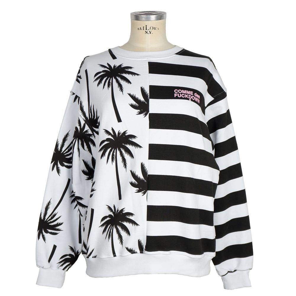 Comme Des Fuckdown Schwarzer Baumwollpullover