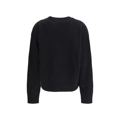 Versace Barocco-Pullover mit Blattstickerei