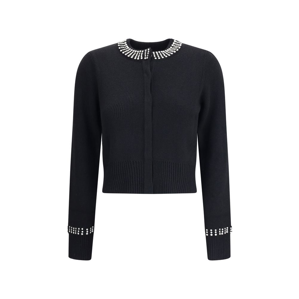 PINKO Strass-Stein-Strickjacke