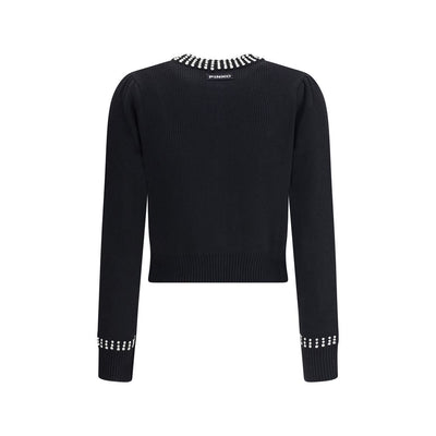 PINKO Strass-Stein-Strickjacke