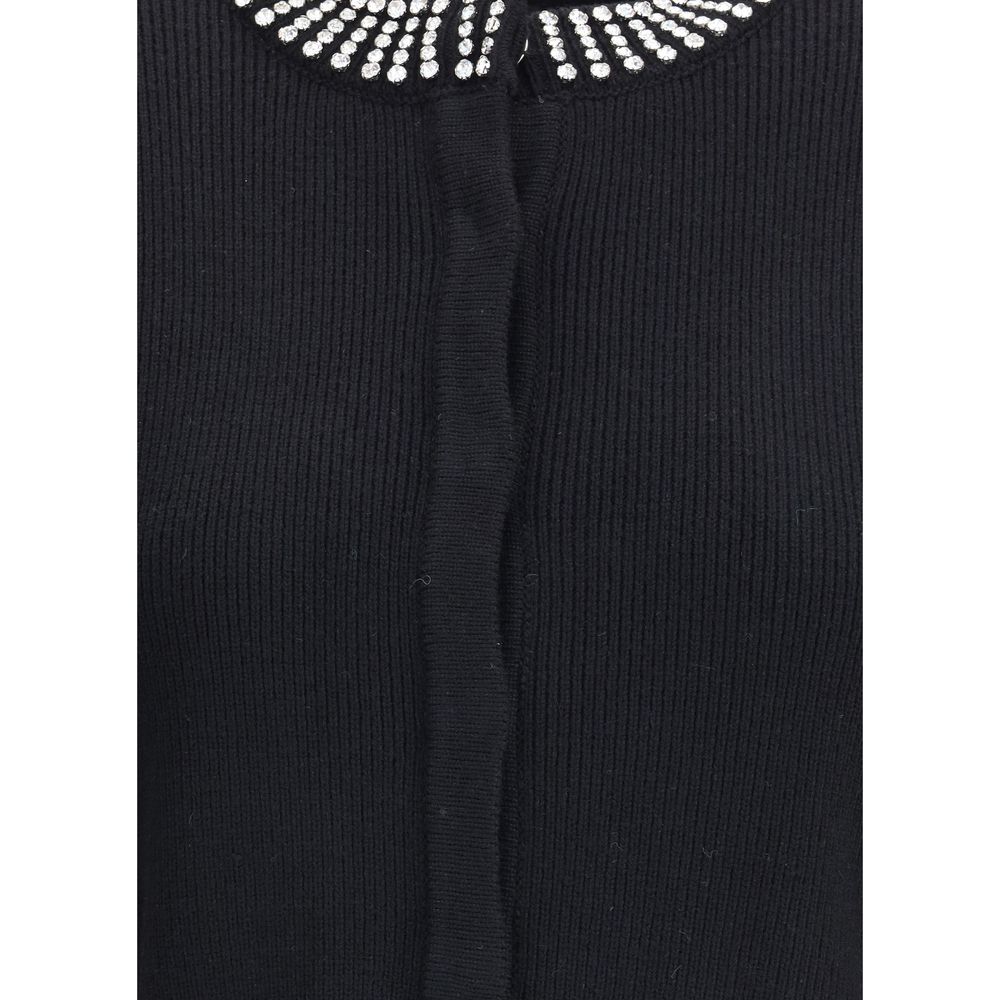 PINKO Strass-Stein-Strickjacke