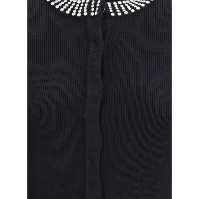 PINKO Strass-Stein-Strickjacke
