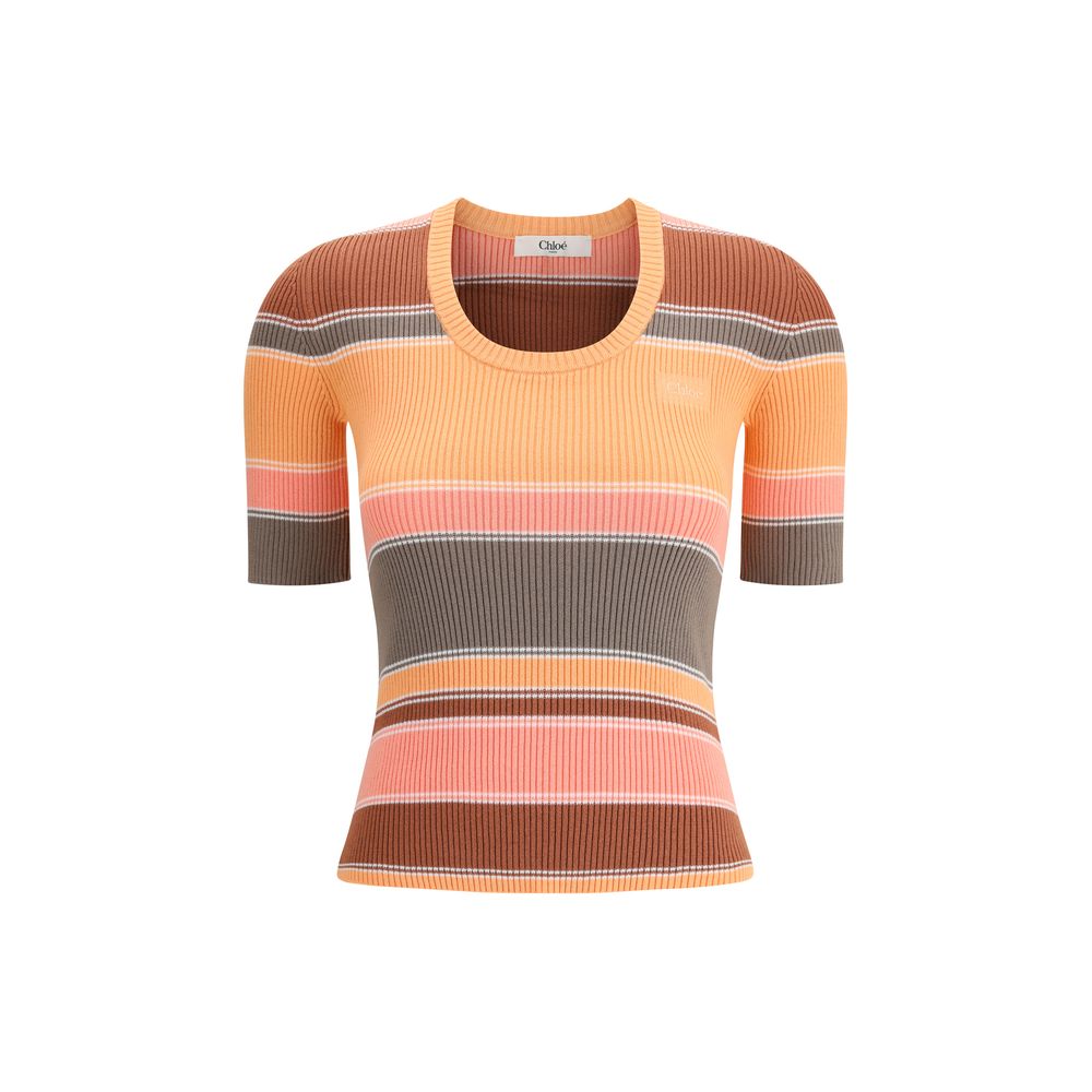 Chloé Gestreifter Pullover