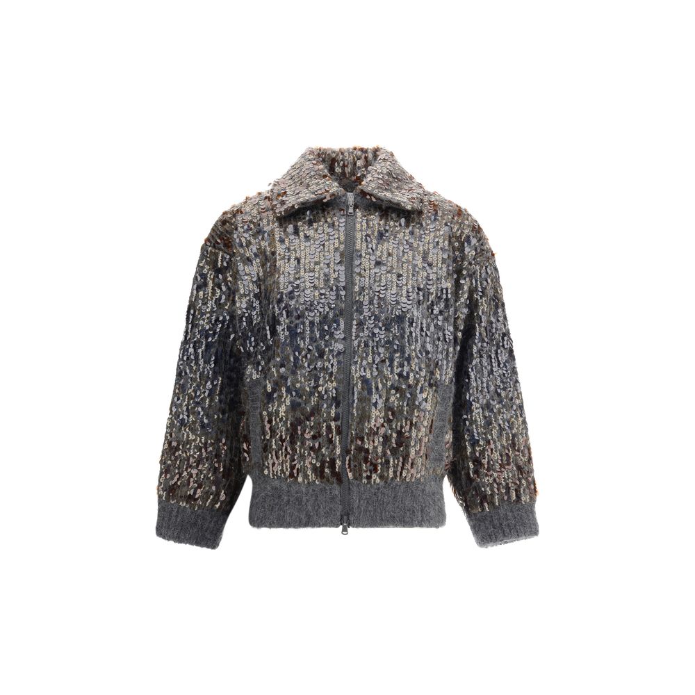 Brunello Cucinelli Pailletten-Cardigan