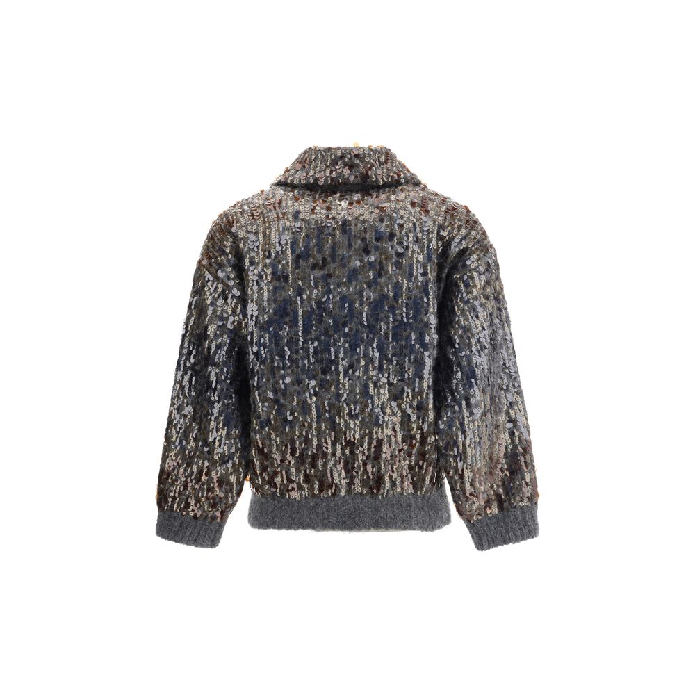 Brunello Cucinelli Pailletten-Cardigan