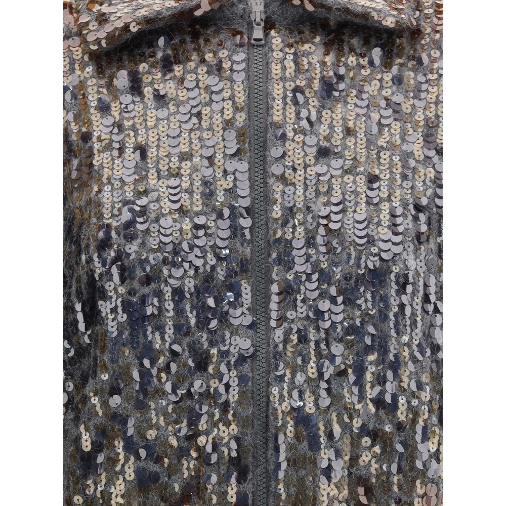 Brunello Cucinelli Pailletten-Cardigan