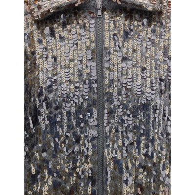 Brunello Cucinelli Pailletten-Cardigan