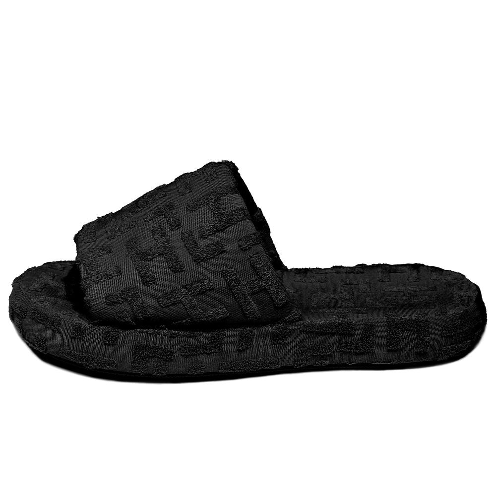 Hinnominate Schwarze Baumwollsandale