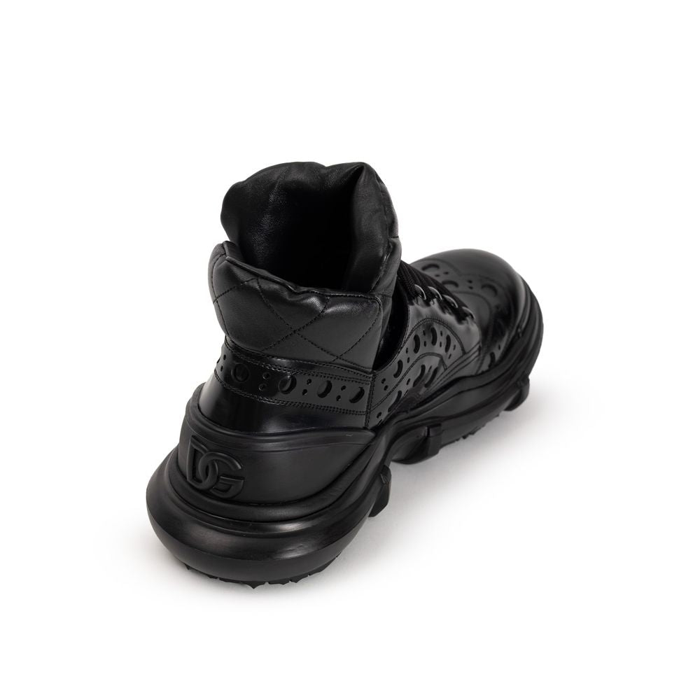 Dolce & Gabbana Schwarze Leder Oxfords und Derby