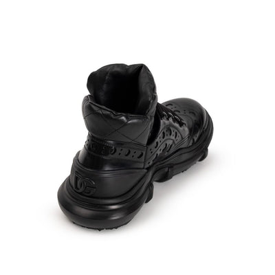 Dolce & Gabbana Schwarze Leder Oxfords und Derby