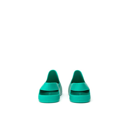 Bottega Veneta Grüner Baumwollpantoffel