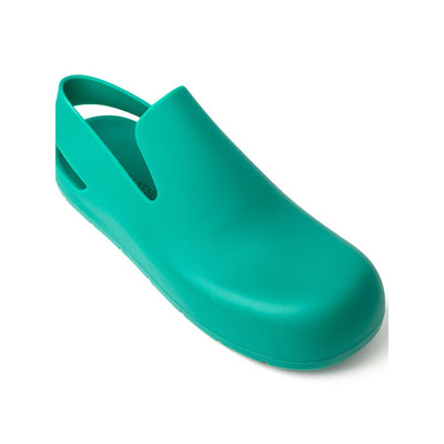 Bottega Veneta Grüner Baumwollpantoffel