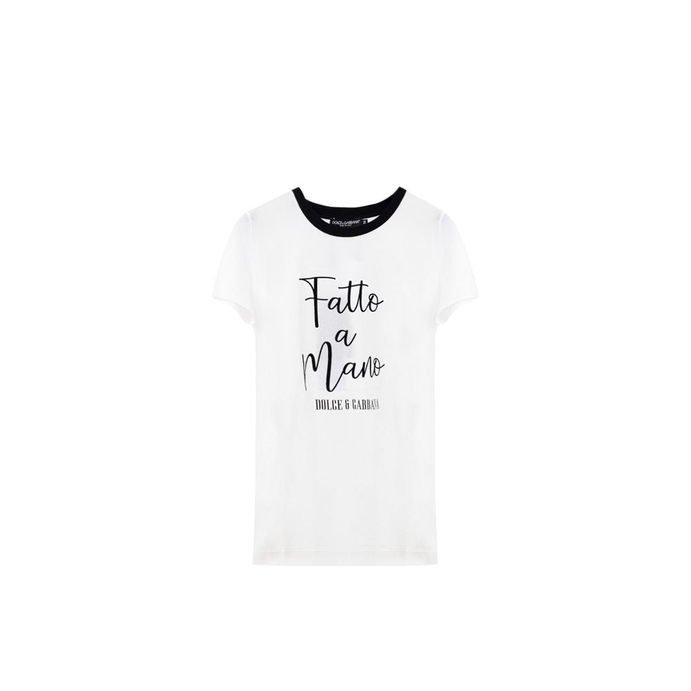 Dolce & Gabbana T-Shirt aus weißer Baumwolle