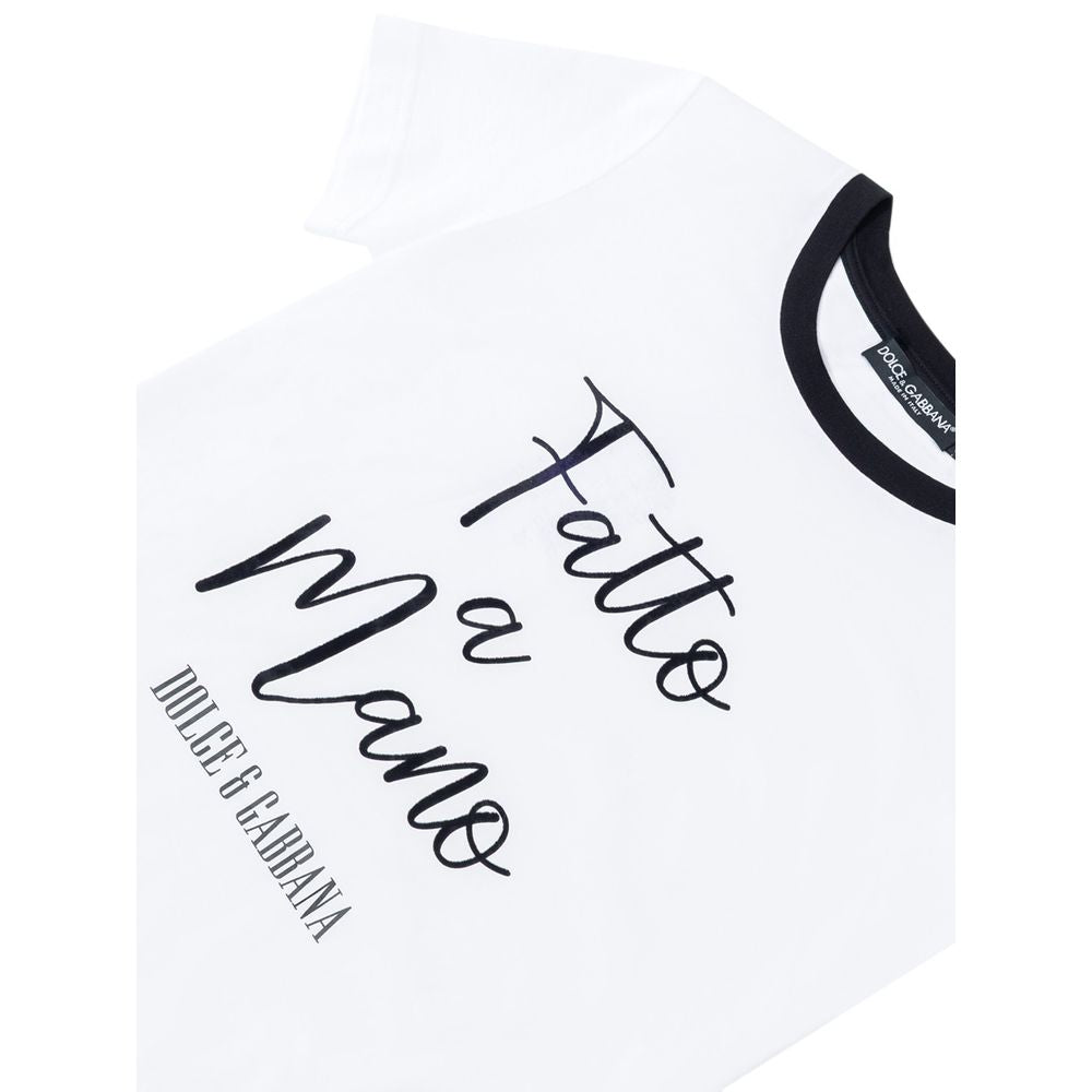 Dolce & Gabbana T-Shirt aus weißer Baumwolle