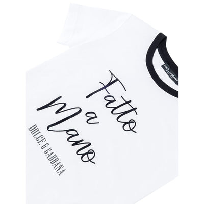 Dolce & Gabbana T-Shirt aus weißer Baumwolle