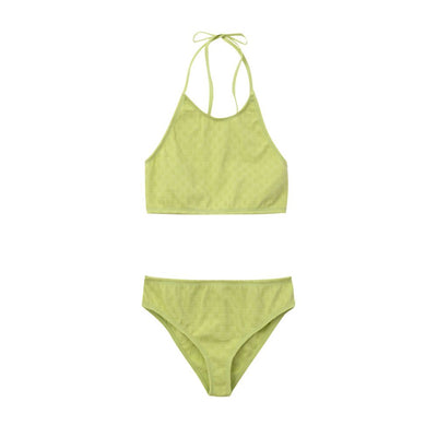 Bottega Veneta Bikini aus gelbem Polyamid