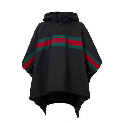 Gucci Schwarzer Polyester-Trenchcoat