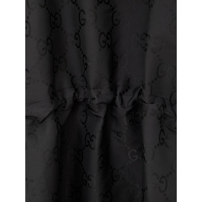 Gucci Schwarzer Polyester-Trenchcoat