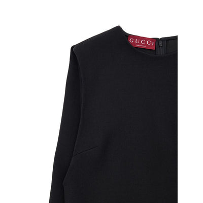 Gucci Schwarzes Wollkleid