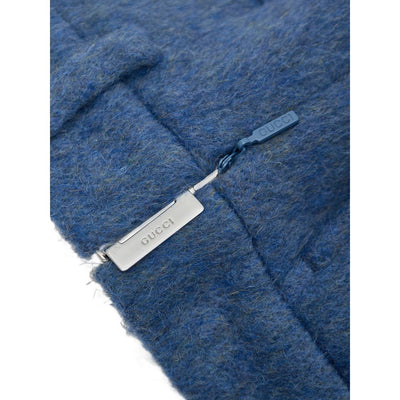 Gucci Blaue Wollshorts