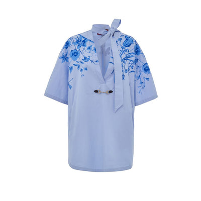 Gucci Blaues Baumwollhemd