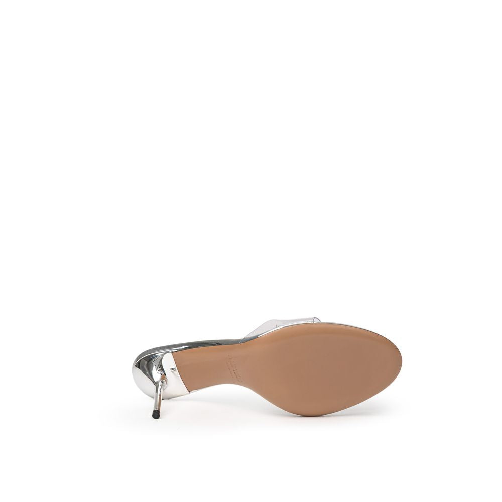 Paris Texas Graue Leder Pantolette