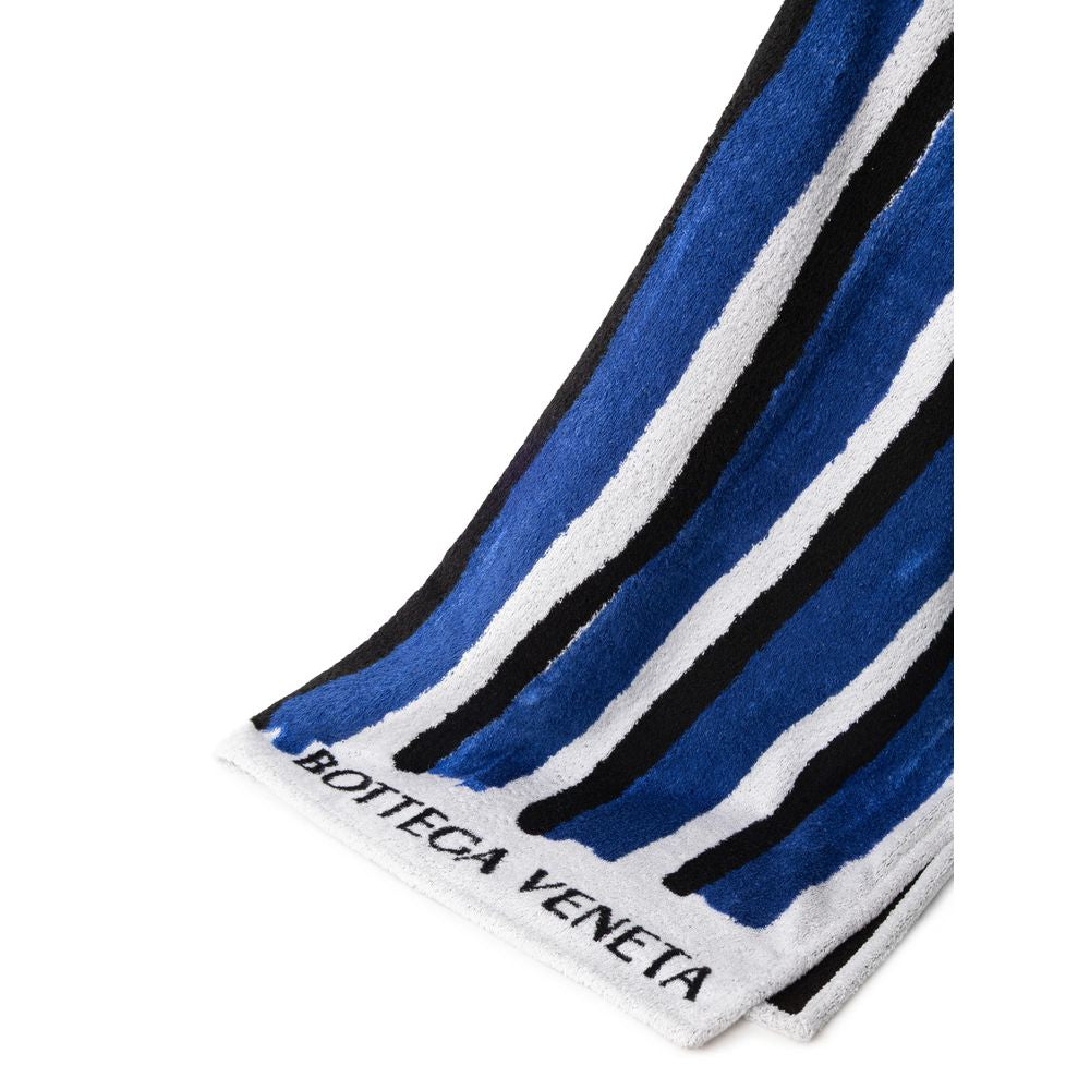 Bottega Veneta Strandtuch aus blauer Baumwolle