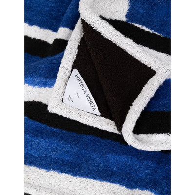 Bottega Veneta Strandtuch aus blauer Baumwolle