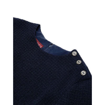 Gucci Marineblaue Wollshorts