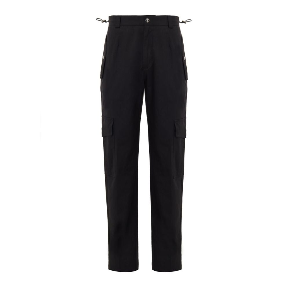 Dolce & Gabbana Schwarze Cargo-Hose aus Baumwolle