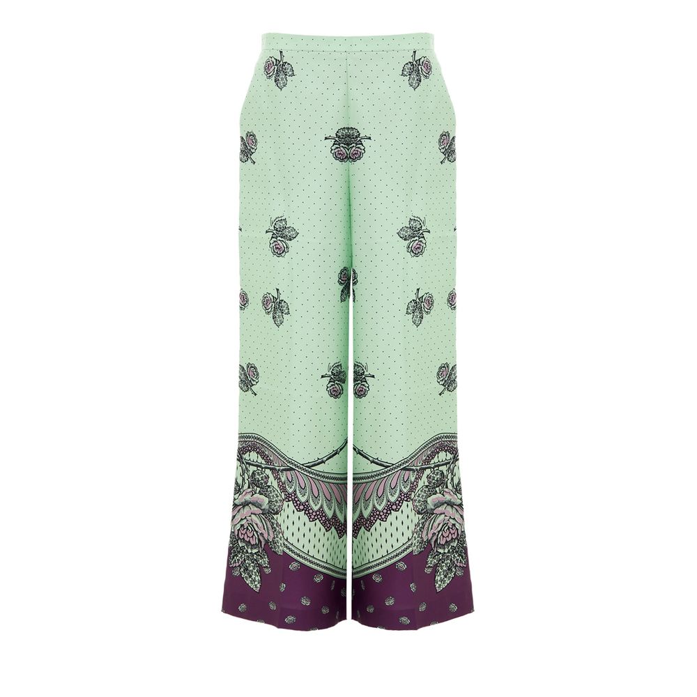 Gucci Grüne Seidenhose