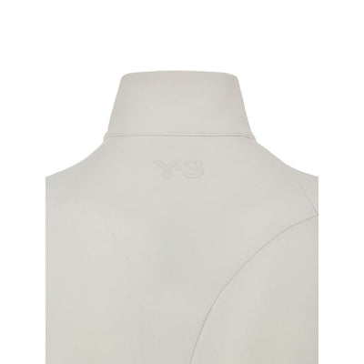 Y-3 Weißer Polyamid-Kapuzenpulli
