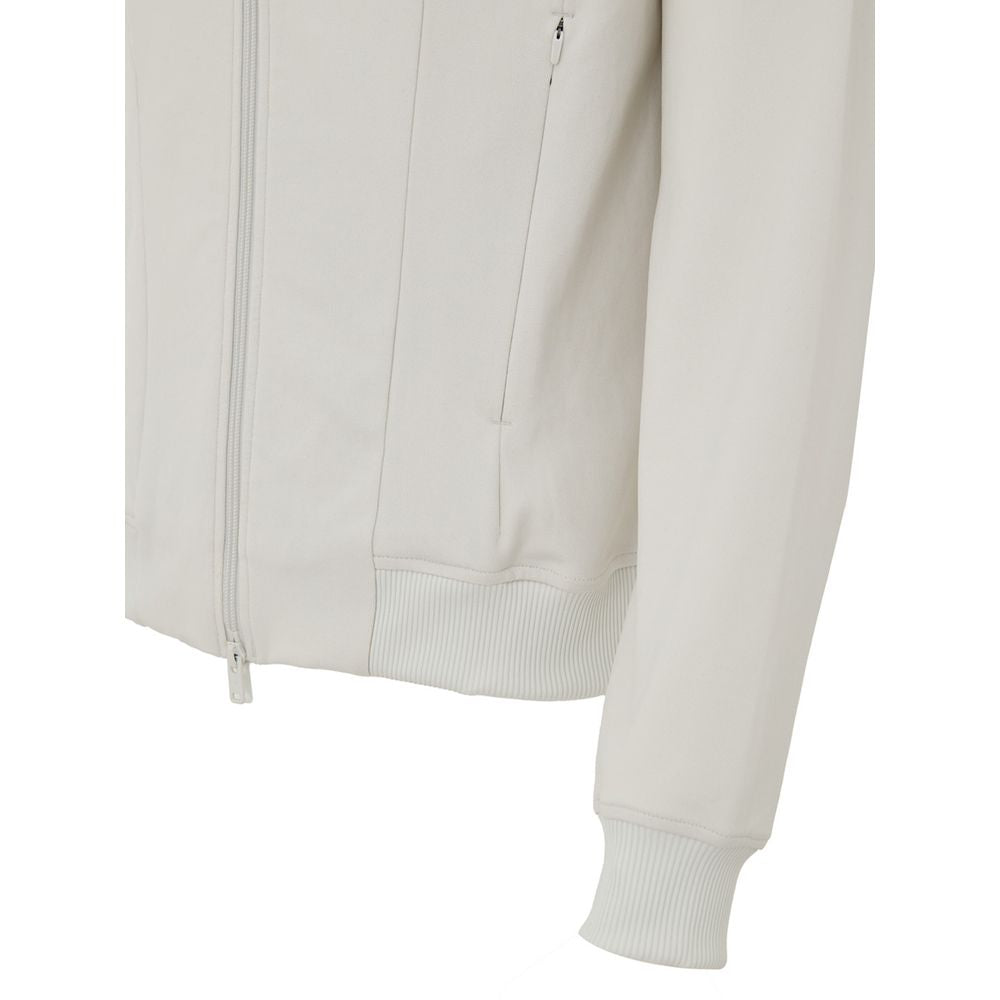 Y-3 Weißer Polyamid-Kapuzenpulli