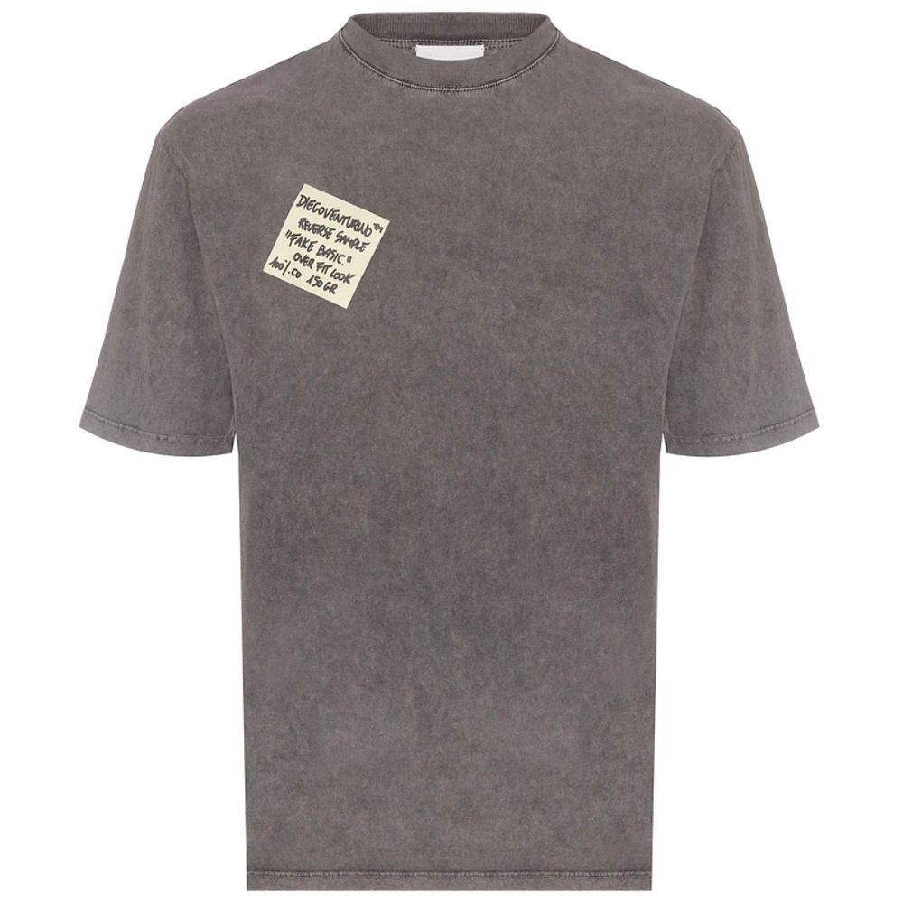 Diego Venturino T-Shirt aus grauer Baumwolle