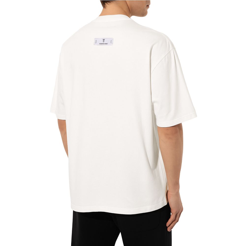 Diego Venturino T-Shirt aus weißer Baumwolle
