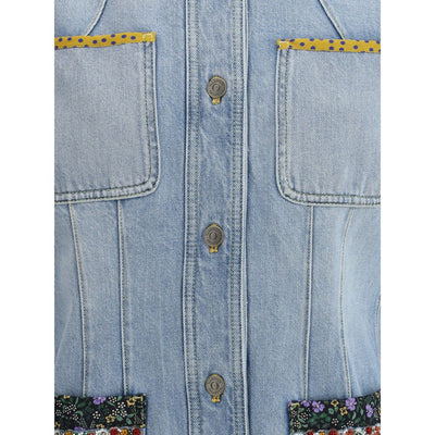 Valentino Jeansjacke mit Stickerei