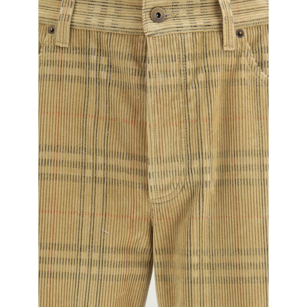 Burberry Samt-Hosen