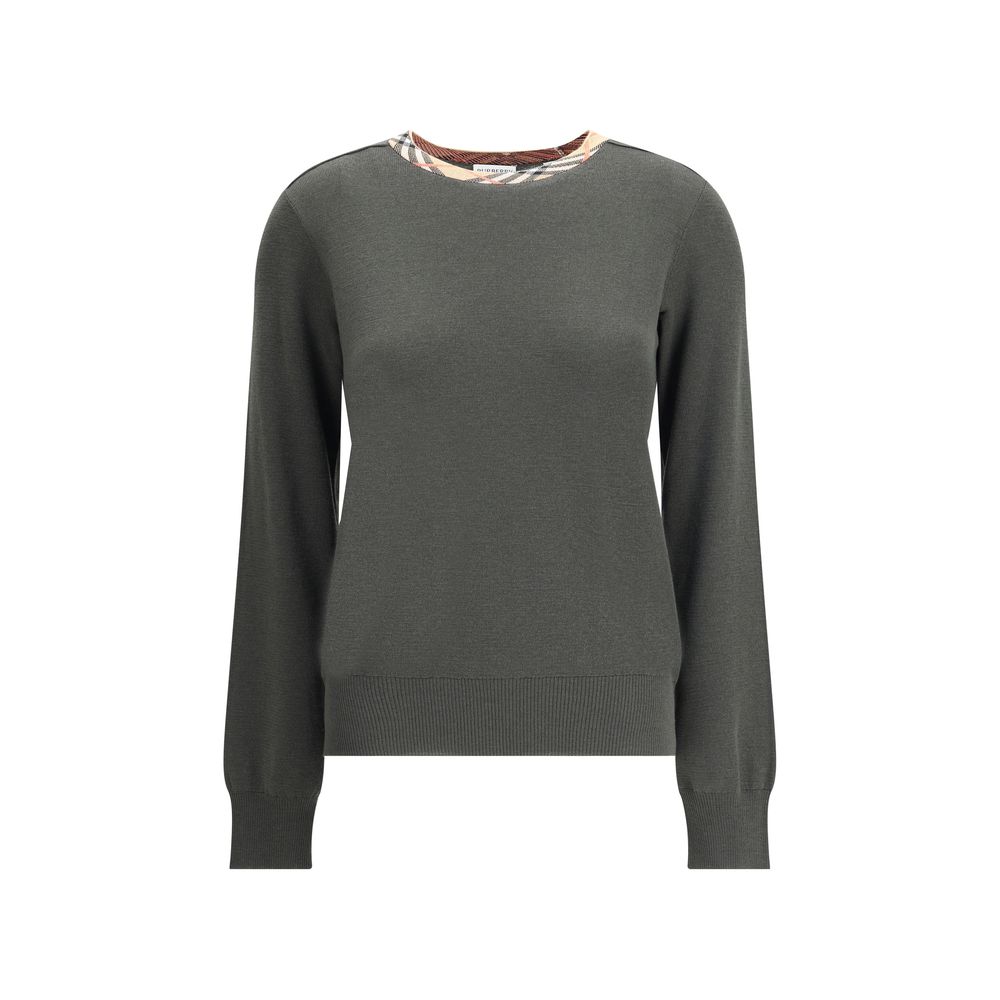 Burberry Wollpullover mit Karo