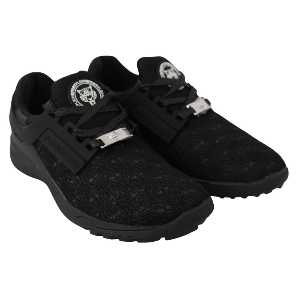 Plein Sport Schwarzer Polyester Sneaker