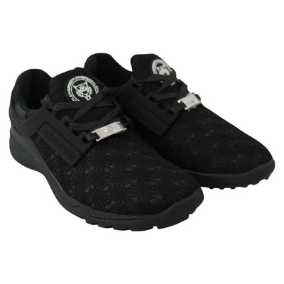 Plein Sport Schwarzer Polyester Sneaker