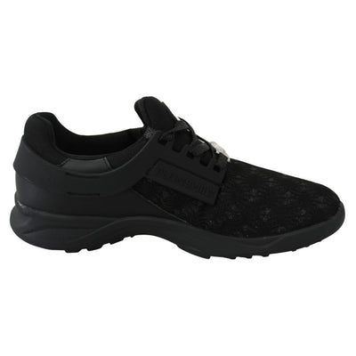 Plein Sport Schwarzer Polyester Sneaker