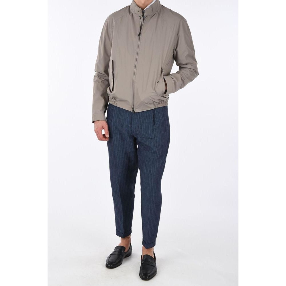 Corneliani Beigefarbene Polyesterjacke