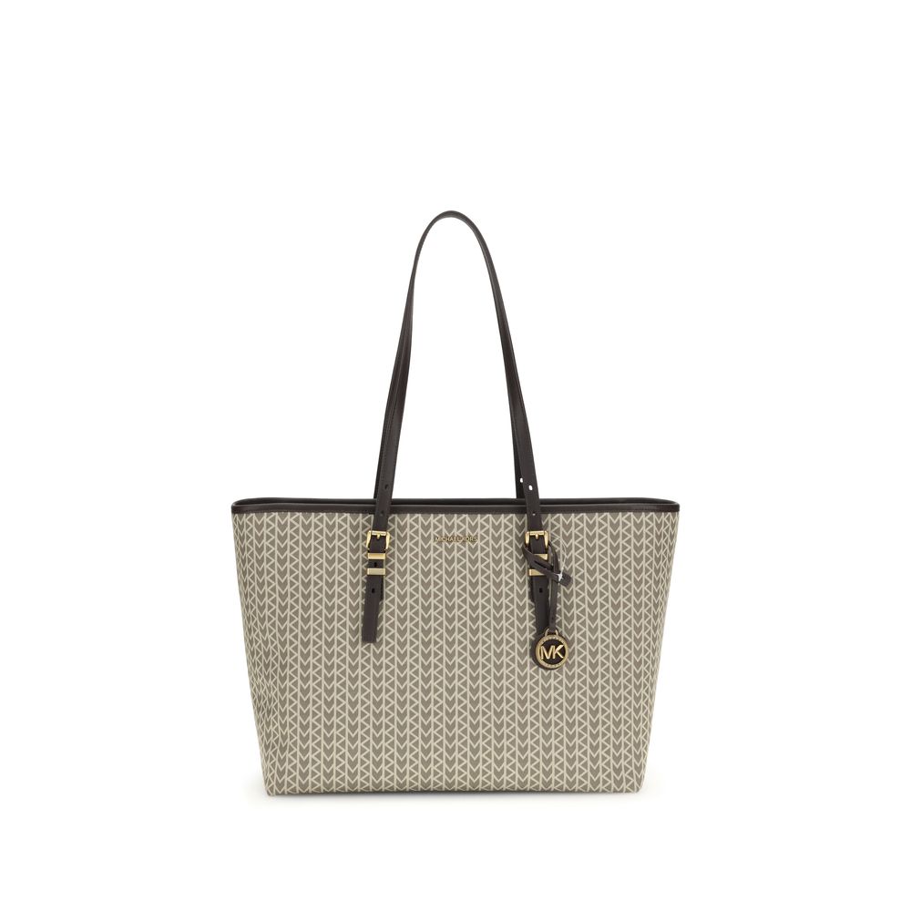 Michael Kors Quinn große Jacquard-Logo Tote Bag