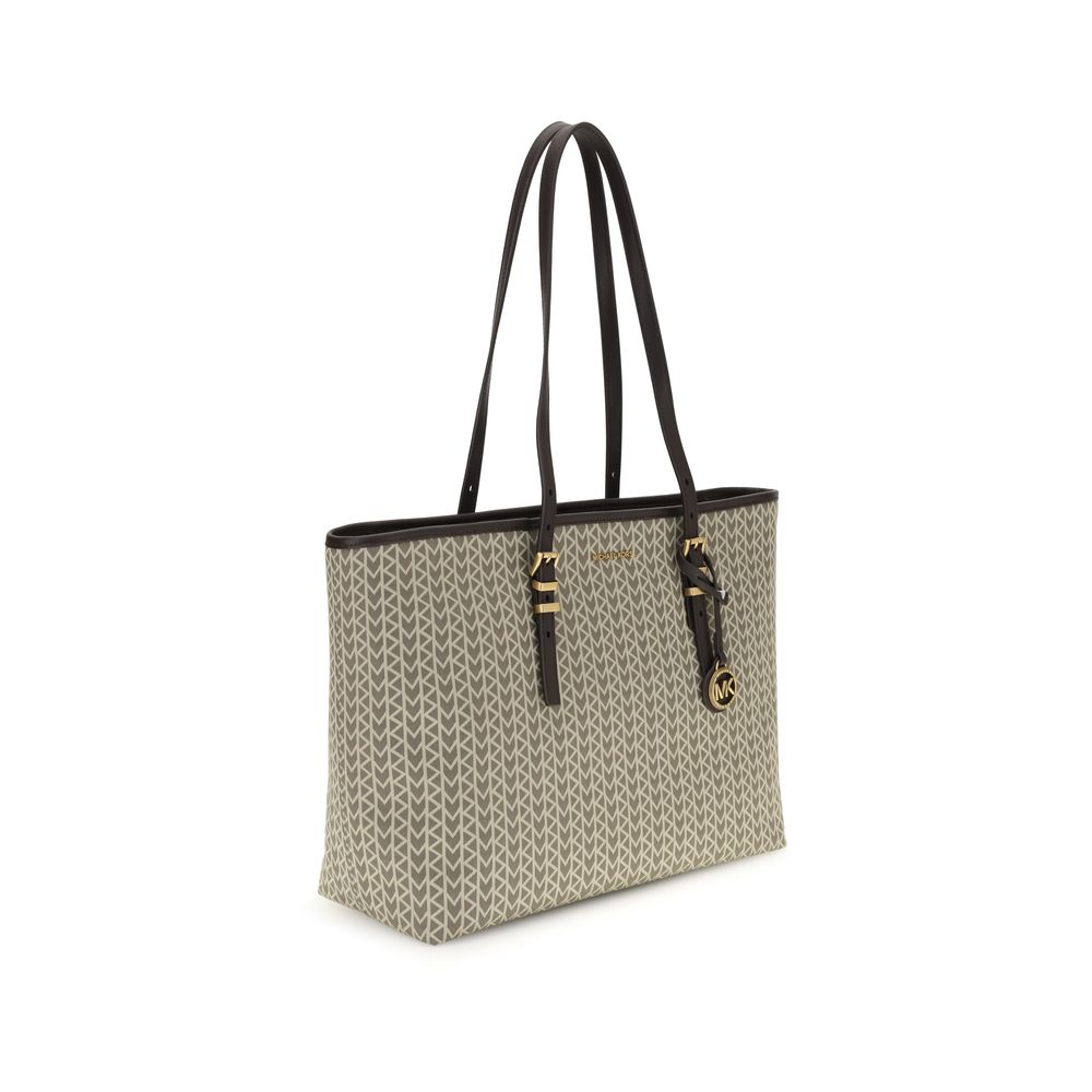 Michael Kors Quinn große Jacquard-Logo Tote Bag