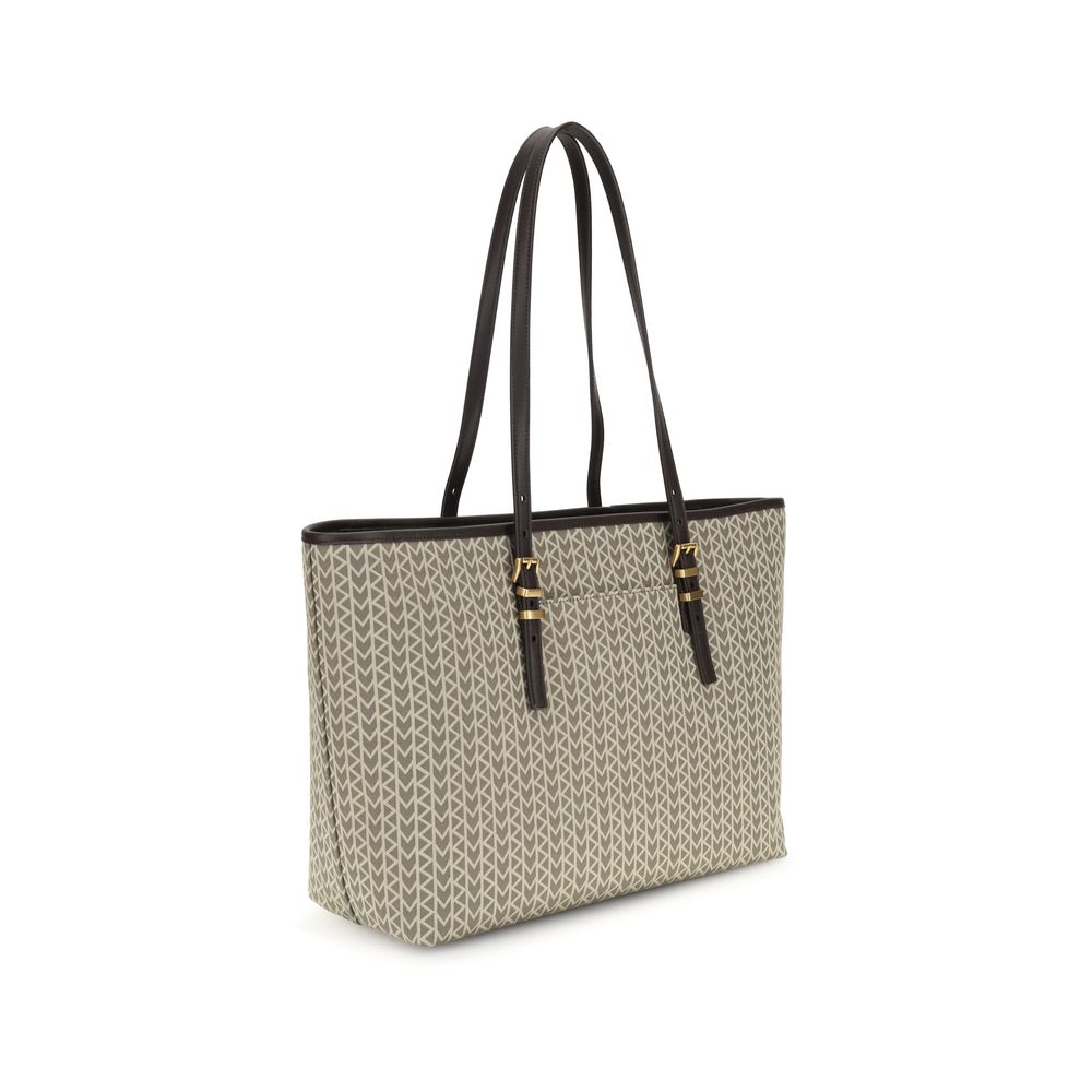 Michael Kors Quinn große Jacquard-Logo Tote Bag